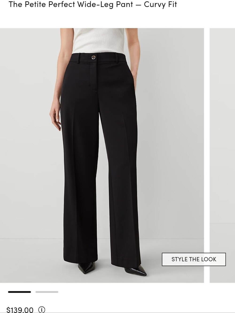 Ann Taylor Perfect Wide Leg Pant